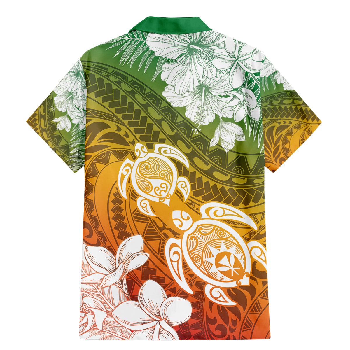 Kanaka Maoli Hawaii Flag Day Family Matching Mermaid Dress and Hawaiian Shirt Vibrant Frangipani LT7 - Polynesian Pride