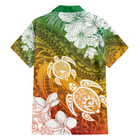 Kanaka Maoli Hawaii Flag Day Family Matching Summer Maxi Dress and Hawaiian Shirt Vibrant Frangipani LT7 - Polynesian Pride