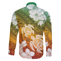 Kanaka Maoli Hawaii Flag Day Family Matching Summer Maxi Dress and Hawaiian Shirt Vibrant Frangipani LT7 - Polynesian Pride