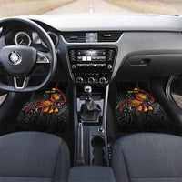 Personalized Papua New Guinea Milne Bay Car Mats Bagi Necklace Mix Lime Pot Grunge