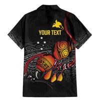 Personalized Papua New Guinea Milne Bay Family Matching Mermaid Dress and Hawaiian Shirt Bagi Necklace Mix Lime Pot Grunge LT7 - Polynesian Pride