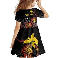 Personalized Papua New Guinea Milne Bay Family Matching Off Shoulder Maxi Dress and Hawaiian Shirt Bagi Necklace Mix Lime Pot Grunge LT7 - Polynesian Pride