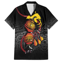 Personalized Papua New Guinea Milne Bay Family Matching Puletasi and Hawaiian Shirt Bagi Necklace Mix Lime Pot Grunge LT7 Dad's Shirt - Short Sleeve Black - Polynesian Pride