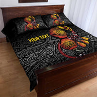 Personalized Papua New Guinea Milne Bay Quilt Bed Set Bagi Necklace Mix Lime Pot Grunge LT7 - Polynesian Pride