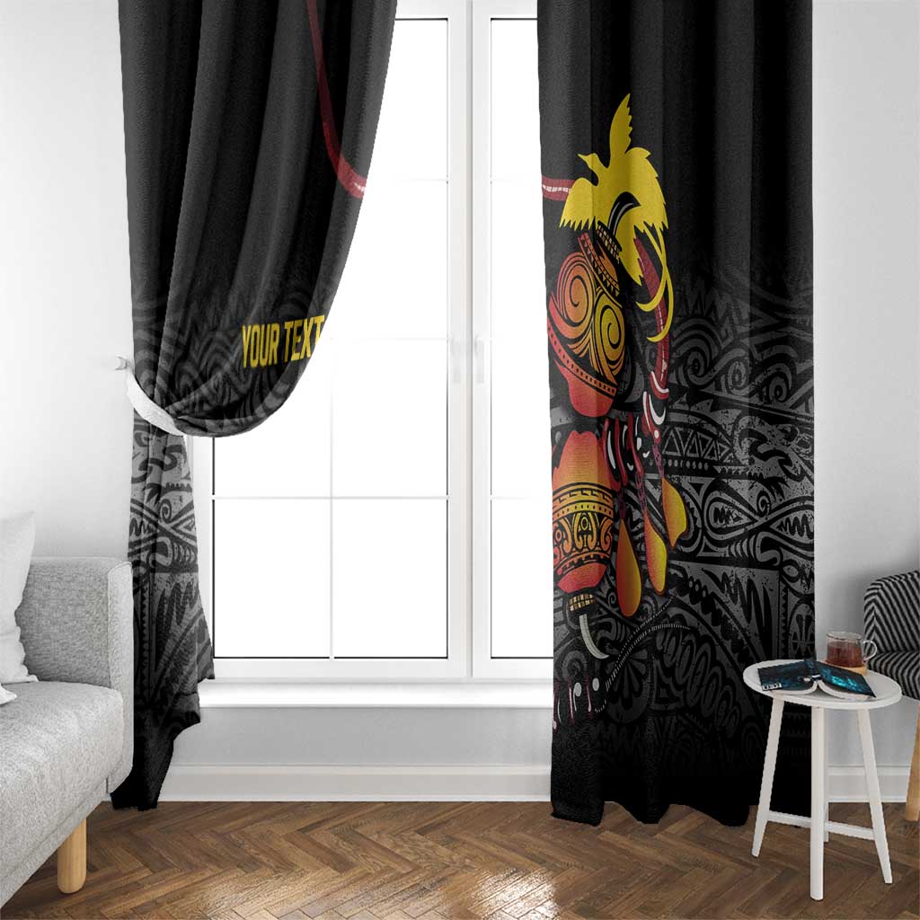 Personalized Papua New Guinea Milne Bay Window Curtain Bagi Necklace Mix Lime Pot Grunge
