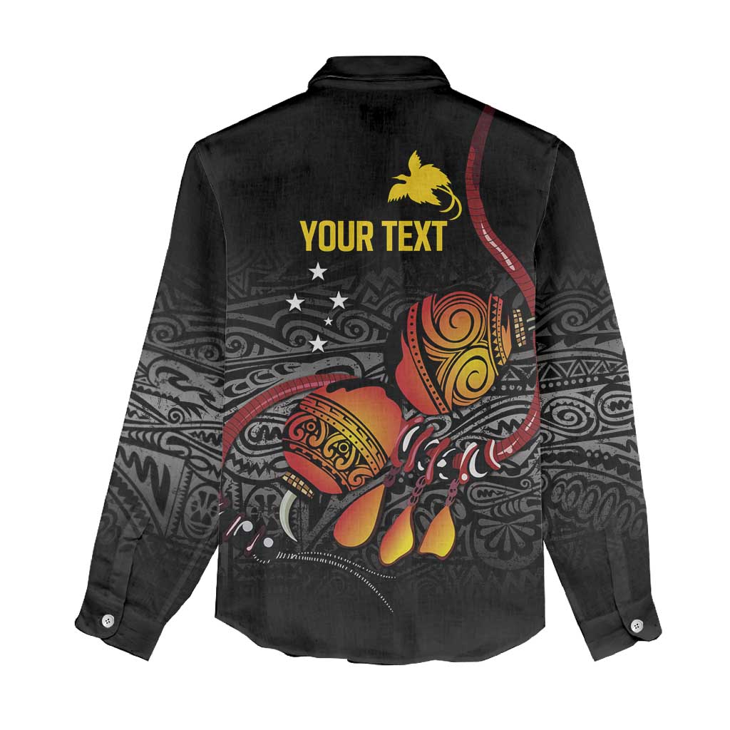 Personalized Papua New Guinea Milne Bay Women Casual Shirt Bagi Necklace Mix Lime Pot Grunge LT7 - Polynesian Pride