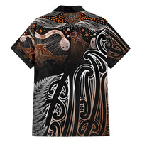 Aotearoa Maori - Australia Indigenous Family Matching Long Sleeve Bodycon Dress and Hawaiian Shirt Koiri Whakairo Mix Aboriginal Art LT7 - Polynesian Pride