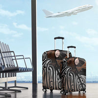 Aotearoa Maori - Australia Indigenous Luggage Cover Koiri Whakairo Mix Aboriginal Art - Polynesian Pride