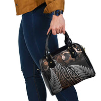 Aotearoa Maori - Australia Indigenous Shoulder Handbag Koiri Whakairo Mix Aboriginal Art - Polynesian Pride