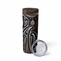 Aotearoa Maori - Australia Indigenous Skinny Tumbler Koiri Whakairo Mix Aboriginal Art LT7 - Polynesian Pride