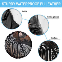 Aotearoa Maori - Australia Indigenous Spare Tire Cover Koiri Whakairo Mix Aboriginal Art - Polynesian Pride
