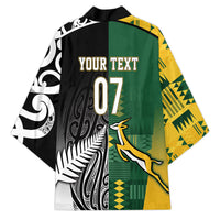 Custom Rugby South Africa New Zealand Greatest Rivals Kimono Tribal Motifs LT7 - Polynesian Pride