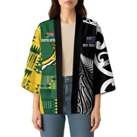 Custom Rugby South Africa New Zealand Greatest Rivals Kimono Tribal Motifs LT7 - Polynesian Pride