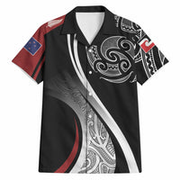 Aotearoa Maori Rugby Custom Hawaiian Shirt Kapa O Pango LT7 Black - Polynesian Pride