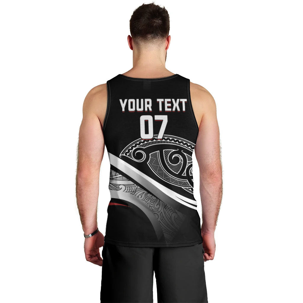 Aotearoa Maori Rugby Custom Men Tank Top Kapa O Pango LT7 - Polynesian Pride