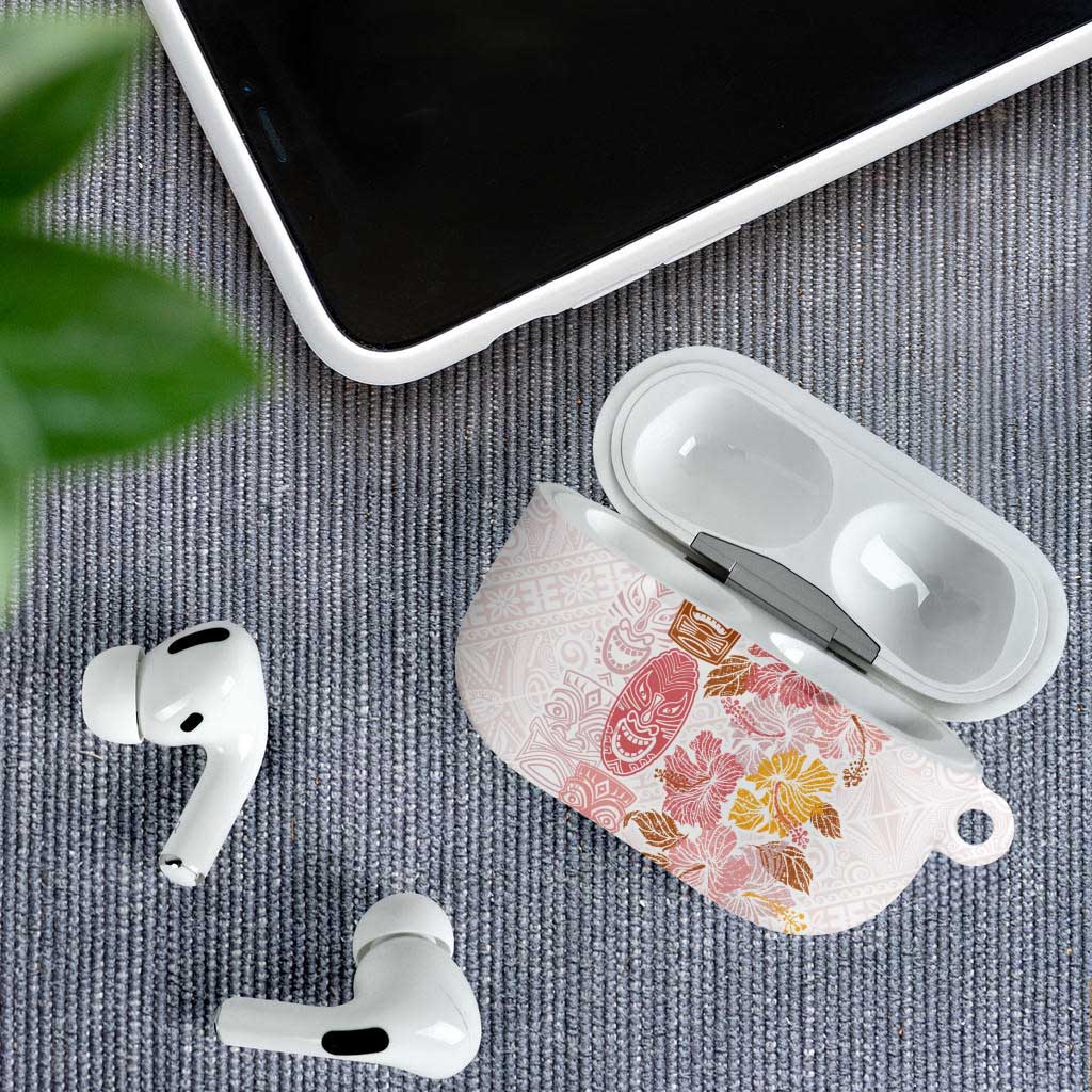 Christmas Aloha Hawaii Tiki AirPods Case Hibiscus Spring Colors - Polynesian Pride