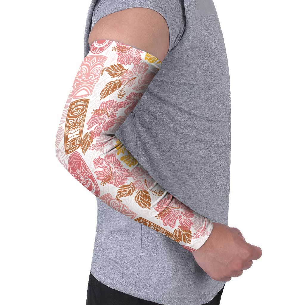 Christmas Aloha Hawaii Tiki Arm Sleeves Hibiscus Spring Colors - Polynesian Pride