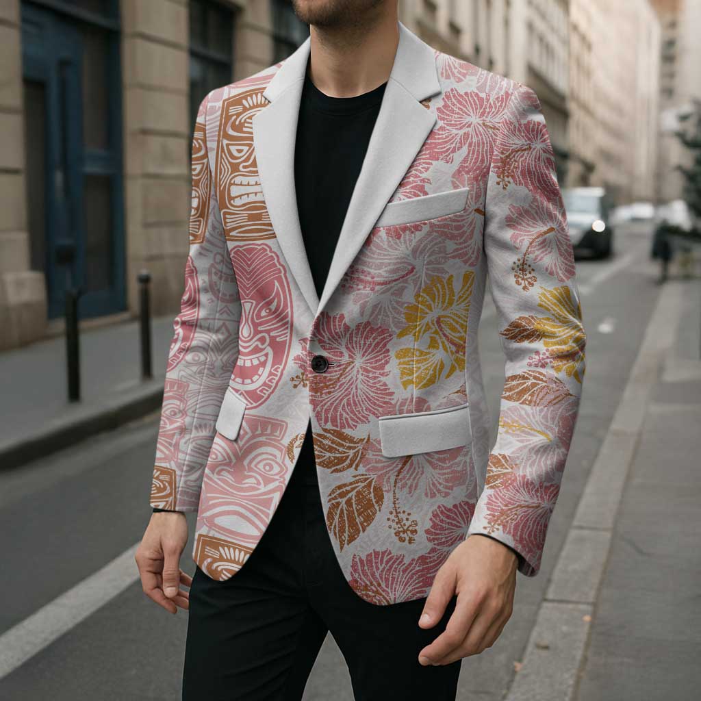 Christmas Aloha Hawaii Tiki Blazer Hibiscus Spring Colors - Polynesian Pride