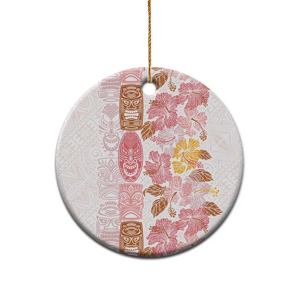 Christmas Aloha Hawaii Tiki Ceramic Ornament Hibiscus Spring Colors LT7 - Polynesian Pride