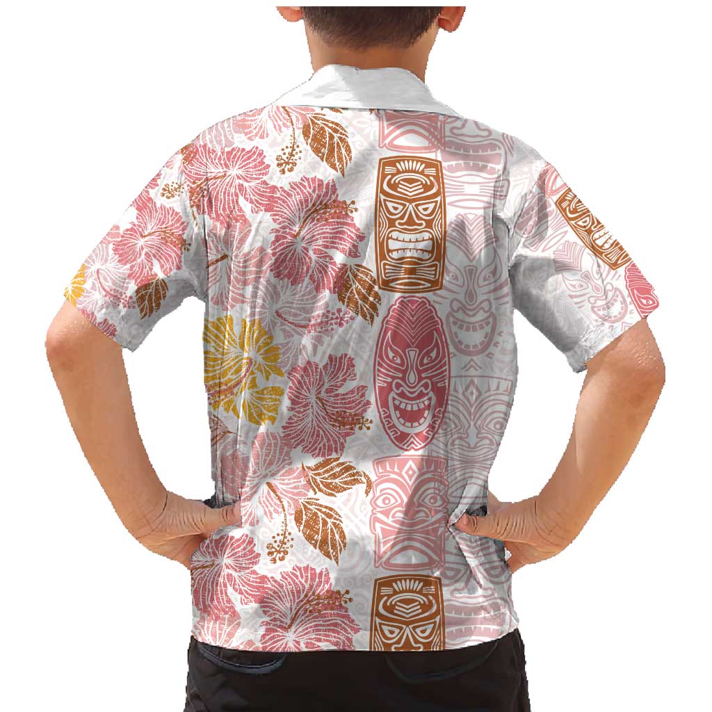 Christmas Aloha Hawaii Tiki Family Matching Mermaid Dress and Hawaiian Shirt Hibiscus Spring Colors LT7 - Polynesian Pride