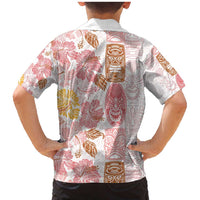 Christmas Aloha Hawaii Tiki Family Matching Mermaid Dress and Hawaiian Shirt Hibiscus Spring Colors LT7 - Polynesian Pride