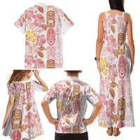 Christmas Aloha Hawaii Tiki Family Matching Tank Maxi Dress and Hawaiian Shirt Hibiscus Spring Colors LT7 - Polynesian Pride