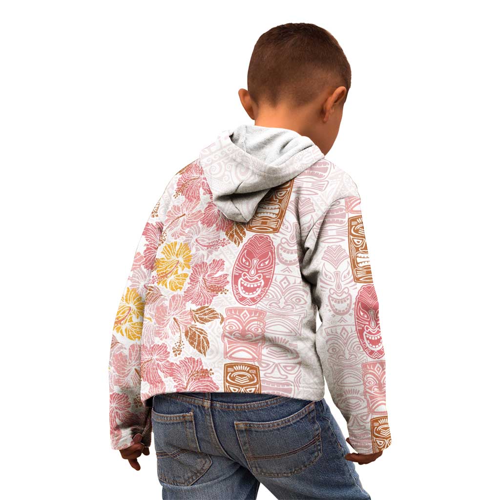 Christmas Aloha Hawaii Tiki Kid Hoodie Hibiscus Spring Colors - Polynesian Pride