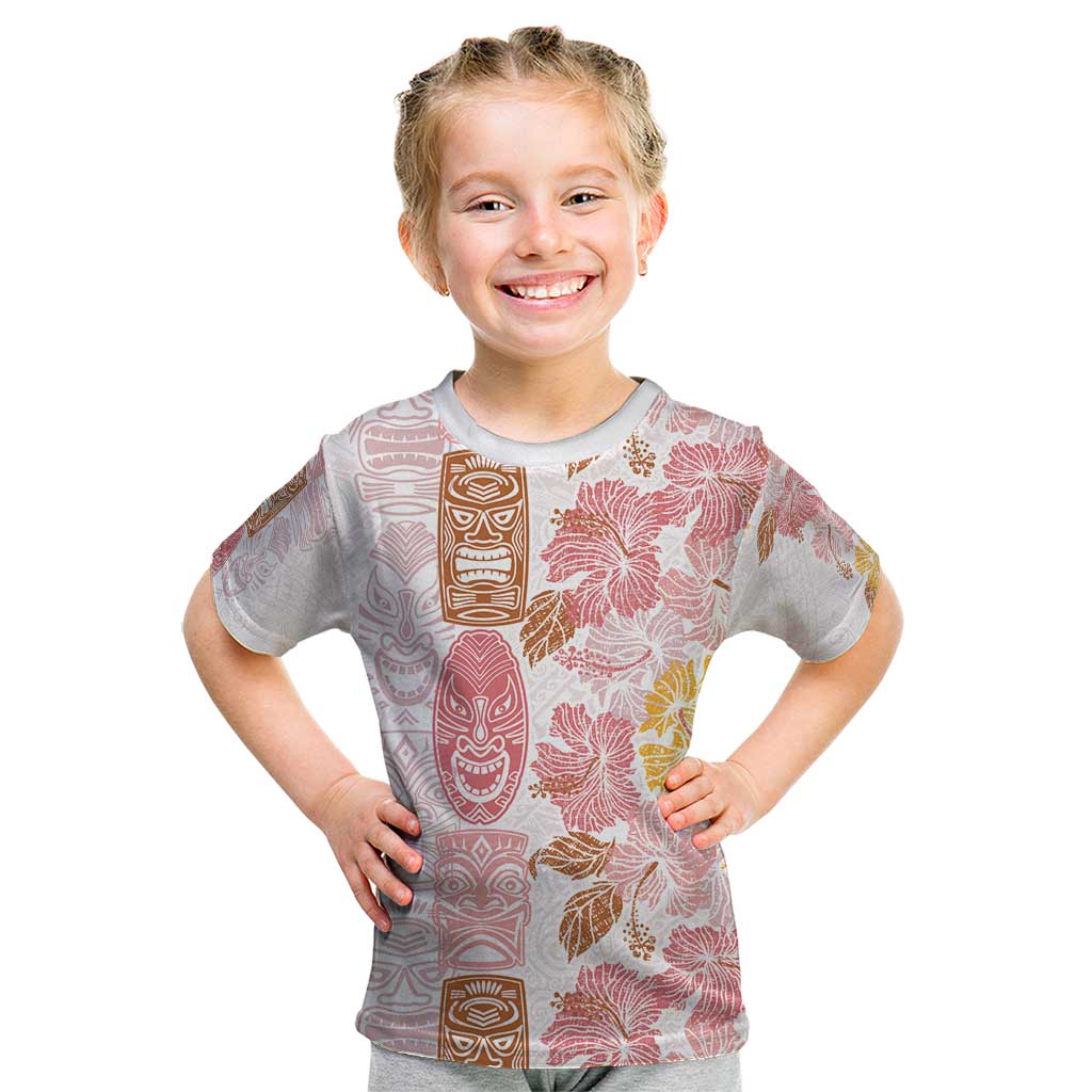 Christmas Aloha Hawaii Tiki Kid T Shirt Hibiscus Spring Colors - Polynesian Pride