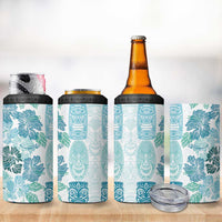 Christmas Aloha Hawaii Tiki 4 in 1 Can Cooler Tumbler Hibiscus Summer Colors LT7 - Polynesian Pride