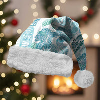 Christmas Aloha Hawaii Tiki Christmas Santa Hat Hibiscus Summer Colors - Polynesian Pride