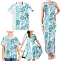 Christmas Aloha Hawaii Tiki Family Matching Tank Maxi Dress and Hawaiian Shirt Hibiscus Summer Colors LT7 - Polynesian Pride