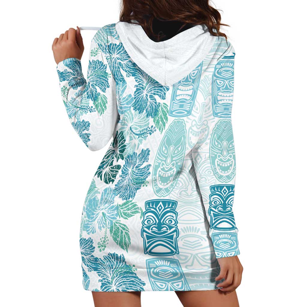 Christmas Aloha Hawaii Tiki Hoodie Dress Hibiscus Summer Colors LT7 - Polynesian Pride