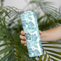 Christmas Aloha Hawaii Tiki Skinny Tumbler Hibiscus Summer Colors LT7 - Polynesian Pride