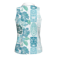 Christmas Aloha Hawaii Tiki Women Sleeveless Polo Shirt Hibiscus Summer Colors LT7 - Polynesian Pride