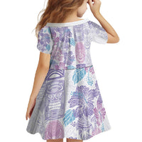 Christmas Aloha Hawaii Tiki Family Matching Summer Maxi Dress and Hawaiian Shirt Hibiscus Winter Colors LT7 - Polynesian Pride