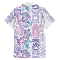Christmas Aloha Hawaii Tiki Family Matching Tank Maxi Dress and Hawaiian Shirt Hibiscus Winter Colors LT7 - Polynesian Pride