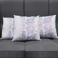 Christmas Aloha Hawaii Tiki Pillow Cover Hibiscus Winter Colors - Polynesian Pride