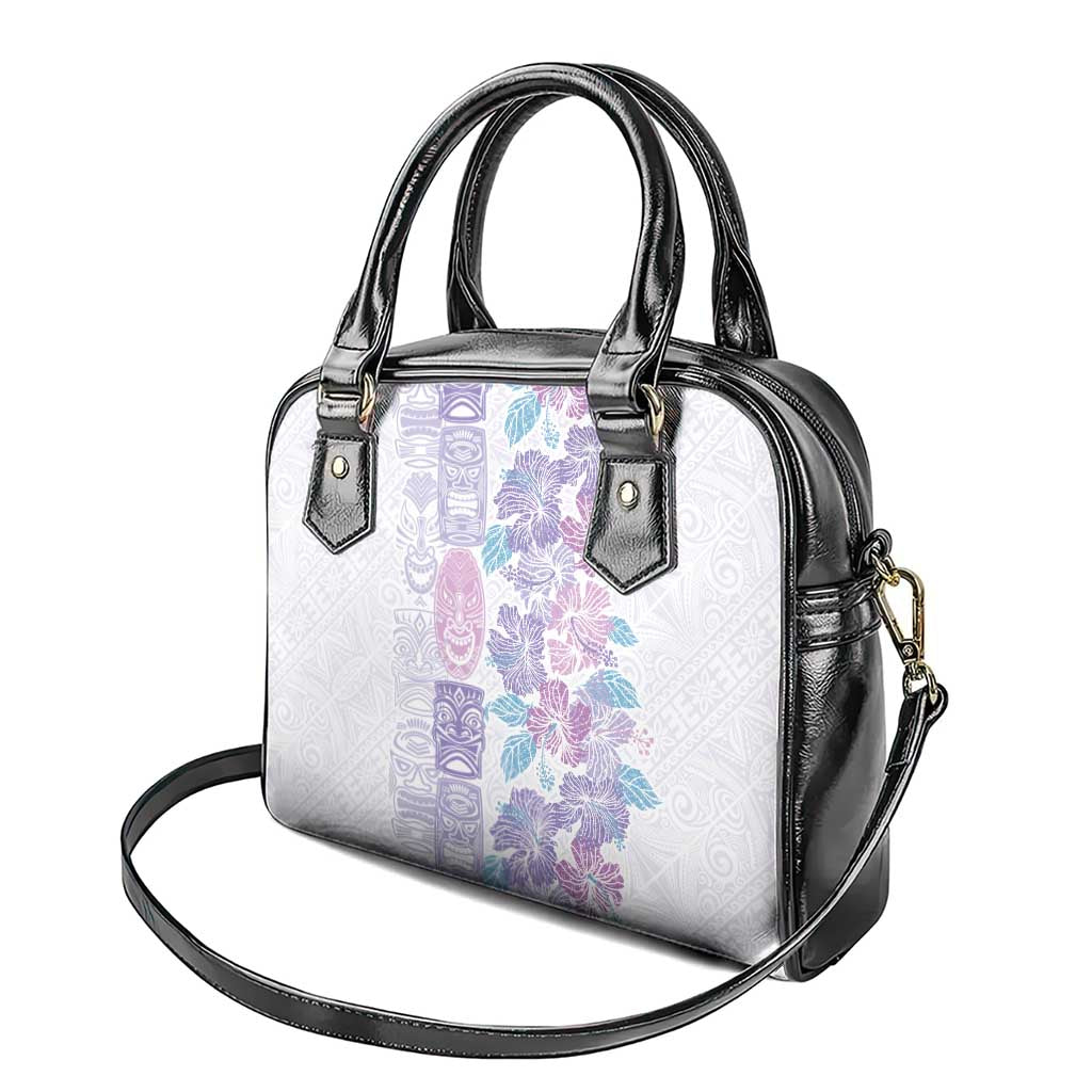 Christmas Aloha Hawaii Tiki Shoulder Handbag Hibiscus Winter Colors - Polynesian Pride