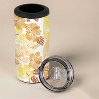 Christmas Aloha Hawaii Tiki 4 in 1 Can Cooler Tumbler Hibiscus Autumn Colors LT7 - Polynesian Pride