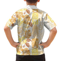 Christmas Aloha Hawaii Tiki Family Matching Summer Maxi Dress and Hawaiian Shirt Hibiscus Autumn Colors LT7 - Polynesian Pride