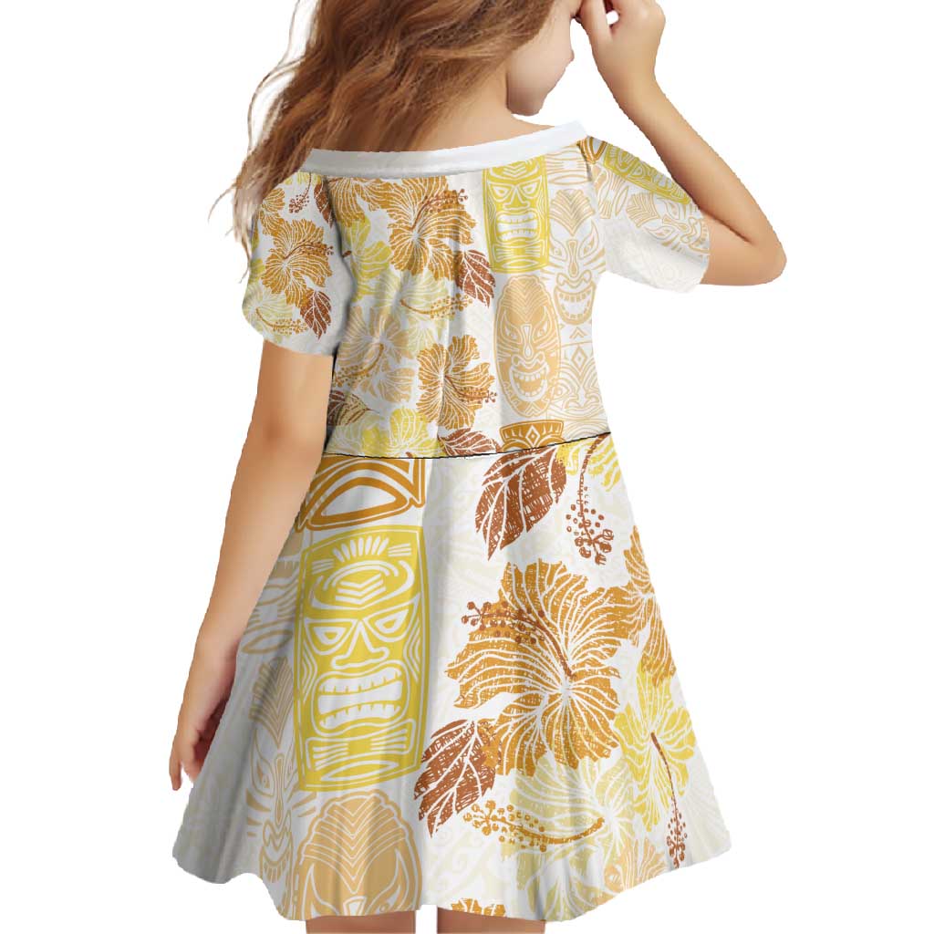 Christmas Aloha Hawaii Tiki Family Matching Summer Maxi Dress and Hawaiian Shirt Hibiscus Autumn Colors LT7 - Polynesian Pride