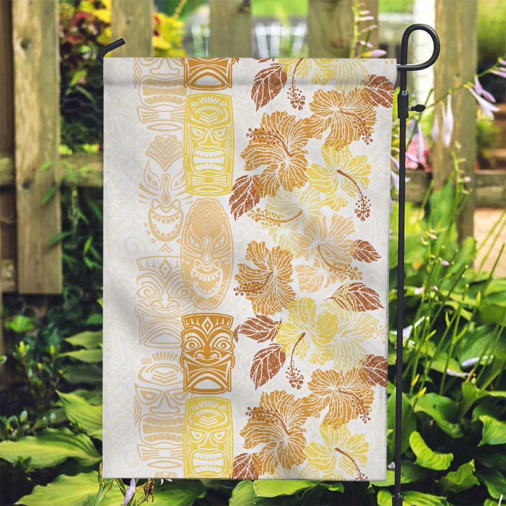 Christmas Aloha Hawaii Tiki Garden Flag Hibiscus Autumn Colors - Polynesian Pride