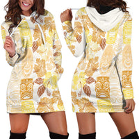 Christmas Aloha Hawaii Tiki Hoodie Dress Hibiscus Autumn Colors LT7 - Polynesian Pride