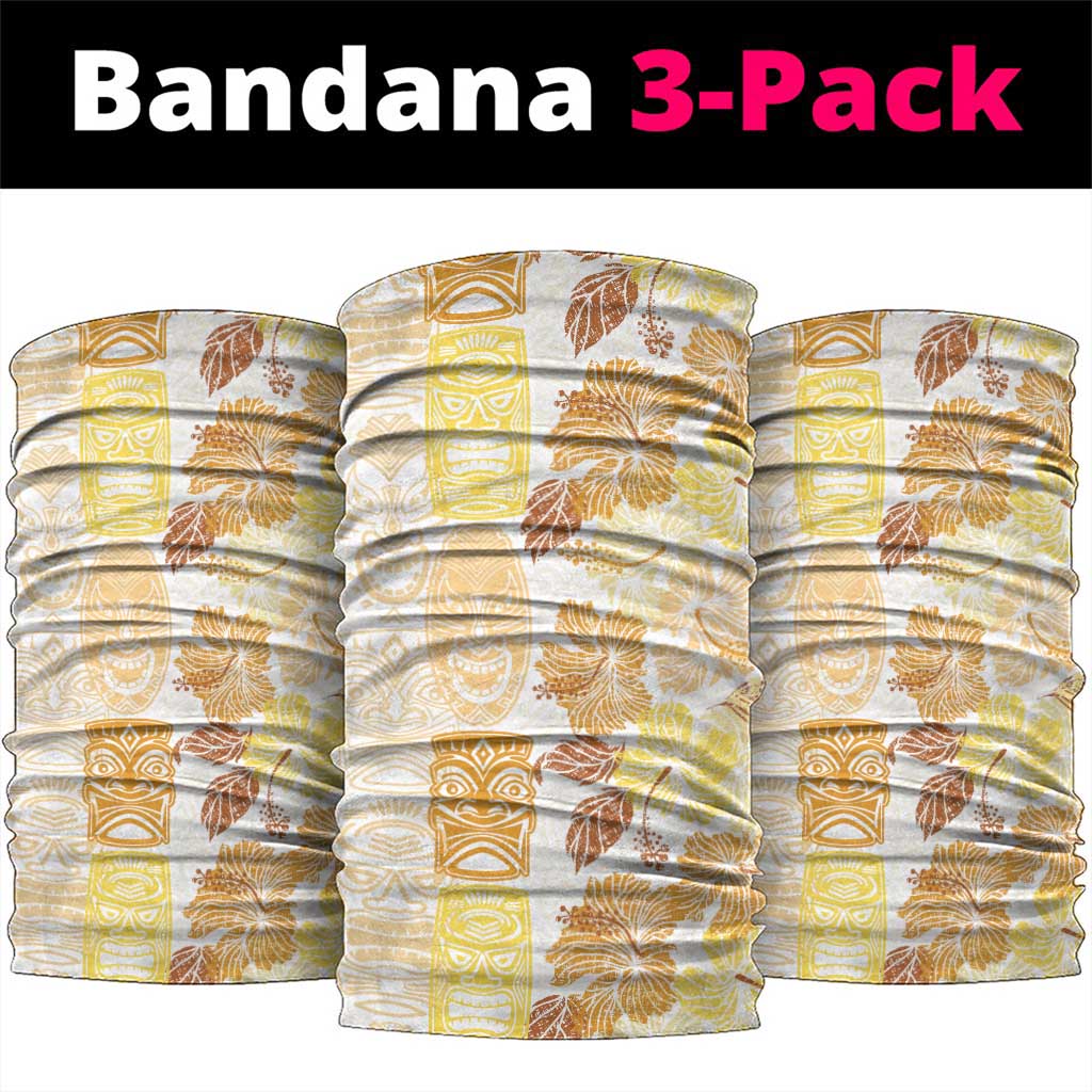 Christmas Aloha Hawaii Tiki Neck Gaiter Hibiscus Autumn Colors - Polynesian Pride