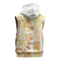 Christmas Aloha Hawaii Tiki Sleeveless Zip Hoodie Hibiscus Autumn Colors LT7 - Polynesian Pride