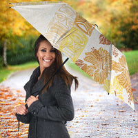 Christmas Aloha Hawaii Tiki Umbrella Hibiscus Autumn Colors - Polynesian Pride