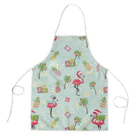 Aloha Hawaii Christmas Seamless Apron Plumeria Lei
