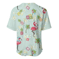 Aloha Hawaii Christmas Seamless Baseball Jersey Plumeria Lei
