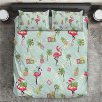 Aloha Hawaii Christmas Seamless Bedding Set Plumeria Lei