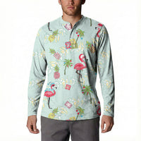 Aloha Hawaii Christmas Seamless Button Sweatshirt Plumeria Lei